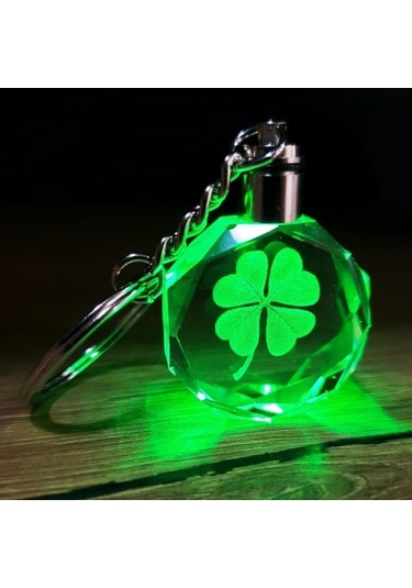 Yonca Tasarımlı Renk Değiştiren Anahtarlık Diğer