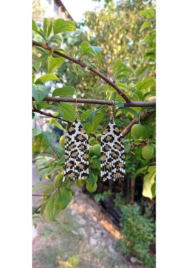 Harmeljewelry Leopar Küpe Çok Renkli