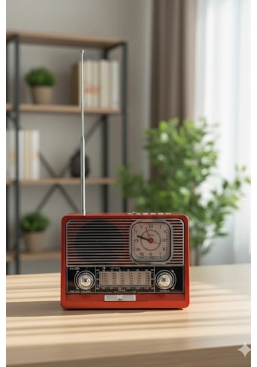 Blackbird Kahverengi Ktf-1647nostaljik Ahşap Görünümlü Fm Radyo Usb/tf Kart Mp3 El Feneri