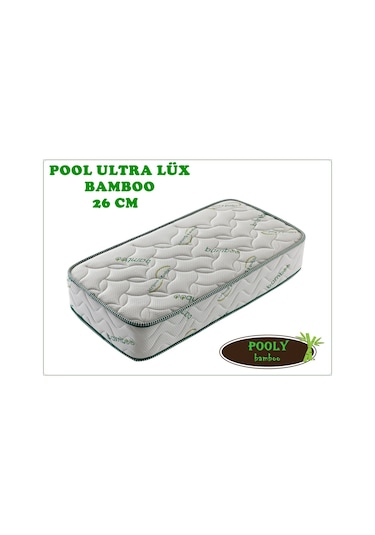 Babyhopeankara 90X180 Pooly Ultra Lüx Ortopedik Bamboo Yaylı Yatak 90*180 Yatak