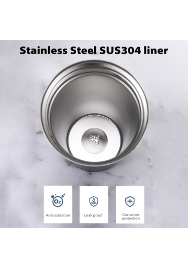 380ml Kahve Kupası Sızdırmaz Yalıtımlı Termal Kupa Araba Taşınabilir Seyahat Kahve Kupası Paslanmaz Çelik