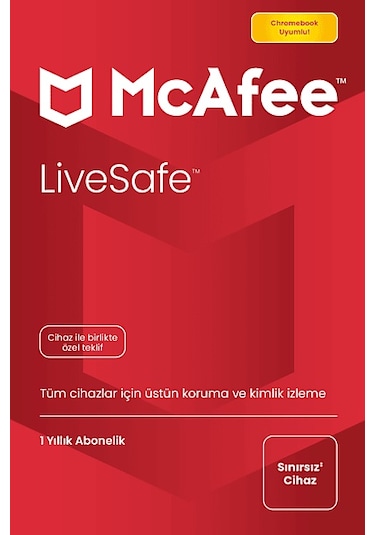 Mcafee Ue Livesafe 1 Yıl Ve Dijital Kimlik Koruma