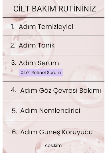 %0.5 Retinol Bakım Serumu 30 Ml