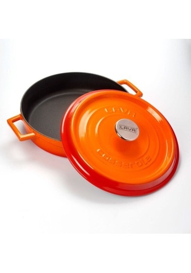 Lava 28cm.trendy Basık Tencere - Turuncu - Lv Y St 28 K2 O Turuncu