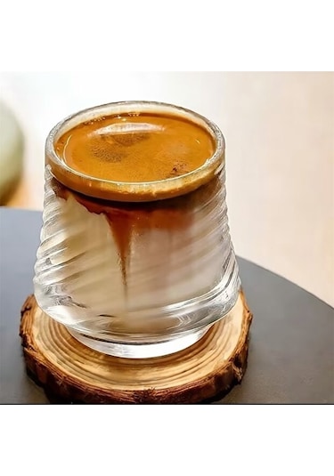 Premium Origami Serisi 2 Parça Espresso Ve Viski Cam Bardak Takımı Şeffaf