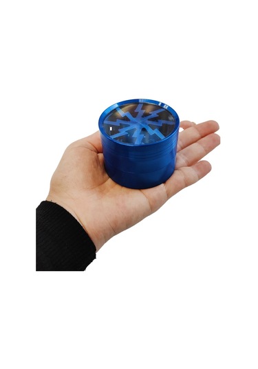 Mavi Renk 63 MM Grinder Alloy Herbal Öğütücüsü Parçalayıcı  Pt55