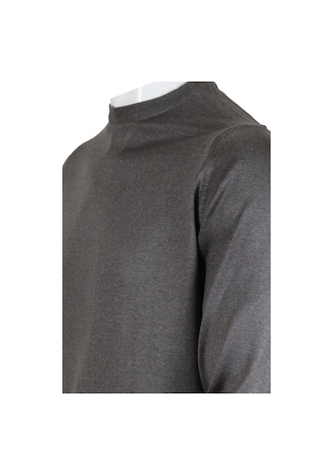 Erkek Kazak Klasik Normal Kesim Yünlü Rar00499 Gri