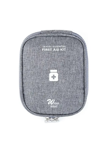 Aile İlk Yardım Kiti Taşınabilir Açık Seyahat Saklama Çantası Ev Büyük Kapasiteli Katmanlı Tıp Saklama Çantası Ordu Yeşil