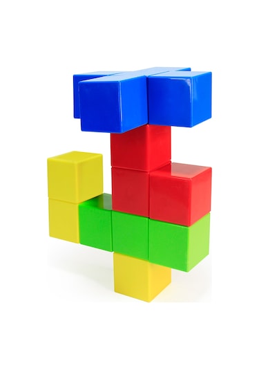 Küpss Manyetik Blok Sarı Kırmızı Mavi Yeşil-16 Küp