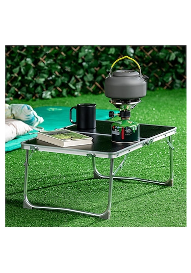 Skynest Katlanır Kamp Sehpası Siyah 60x40x25cm Siyah