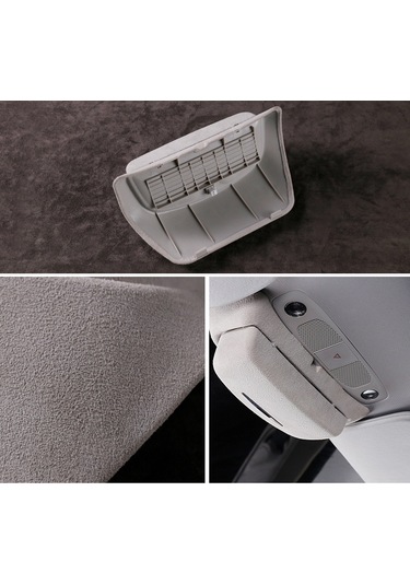 Aubyhe Tesla Model Y/3 İç Dekor Gözlük Kutusu: Kuru Tip Gri Plastik, Kolay Monte, Flocking Stili İç Akıllı Depo