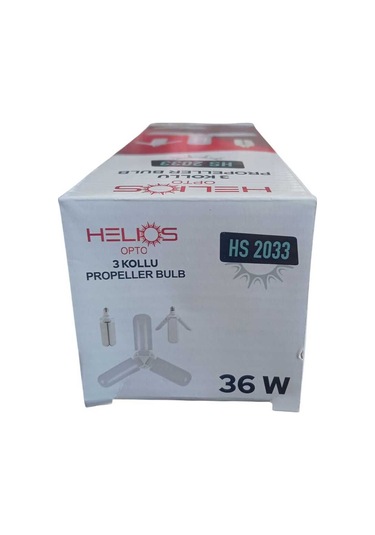 Beyaz 3 Kollu Katlanabilir Pervane Led Ampul Tekli Beyaz Işık E27 Led Ampul 0 - 250 Watt Yok A'dan G