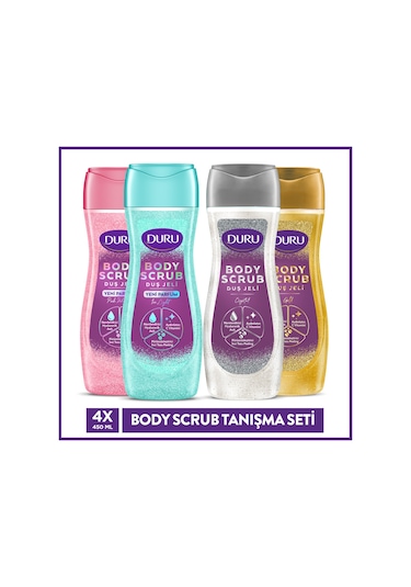 Duru Body Scrub Duş Jeli Tanışma Seti 4x450 Ml Gold&crystal-pınk&ıce Diğer