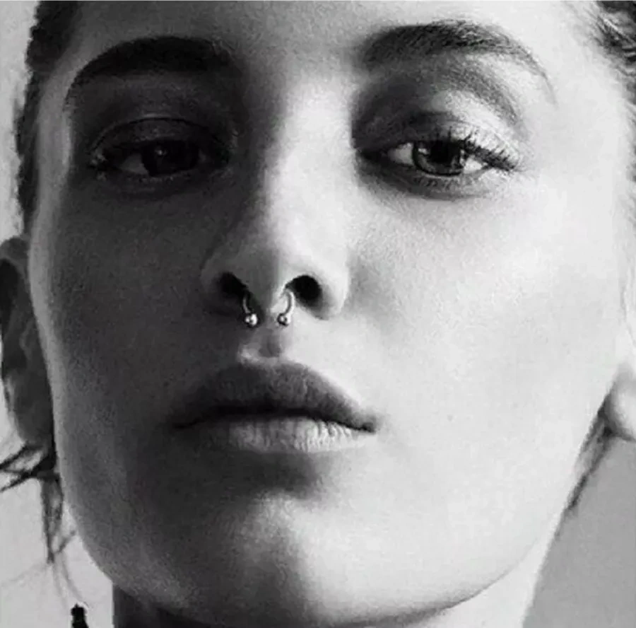 Spikes Titanyum Septum Halka Küpe, Daire Şeklinde Piercing Gülümseme 174032518 Diğer