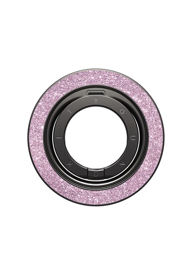 Youngkit Colorful Serisi Double Magnetik Ring Stand Telefon Tutucu Pembe