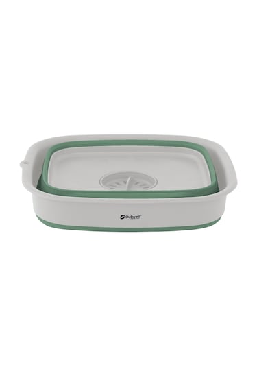Outwell Collaps Wash Bowl W/drain Katlanır Kamp Lavabosu Yeşil-gri