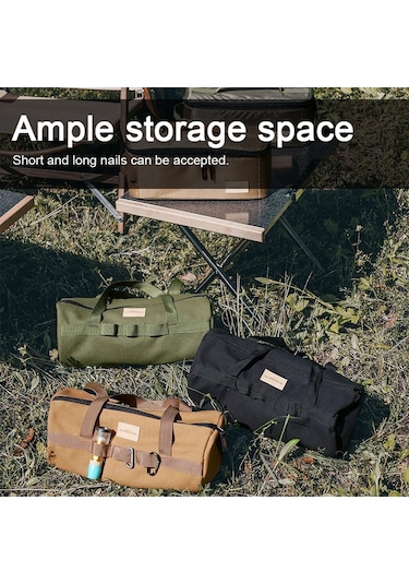 Sundick-açık Kamp Çadır Peg Zemin Çivi Saklama Çantası Çadır,siyah