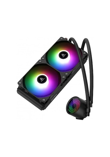 Segotep Bevere 240 Argb Siyah Sıvı İşlemci Soğutucusu Am5 Ve Lga1700 Uyumlu