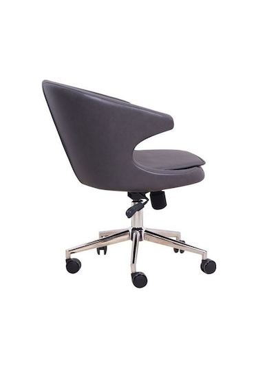 Koltukstilim Koket Gri Deri Çalışma Koltuğu Diğer