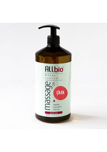 Allbio Masaj Yağı Çilek 1 L
