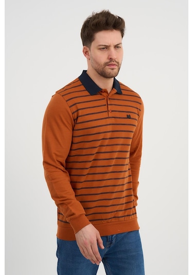 Alexander Gardi Alexandergardı Polo Yaka Sweatshırt Wk25386 Turuncu