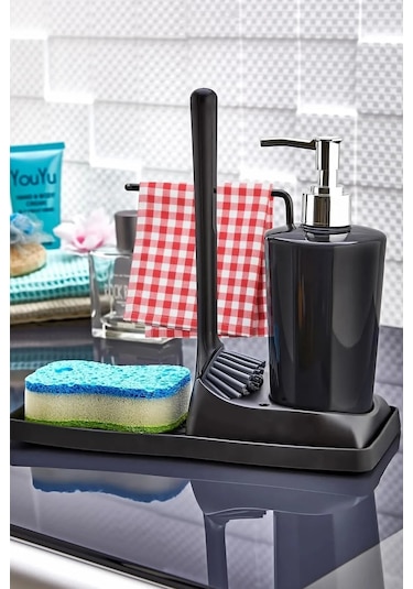 Silikon Süngerli Fırçalı Deterjanlık 001