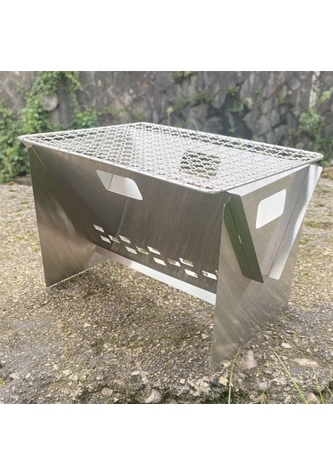 Dianziye Kampanya Uygun Paslanmaz Çelik Taşınabilir Mangal - Açık Hatta Barbekü Ve Piknik İçin Kompakt Şömine Çok Renkli