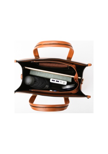 Atmosferik Çanta Kadın Dokulu Bayan Çantası Büyük Kapasiteli Şık Basit Tote Çantasiyah Diğer