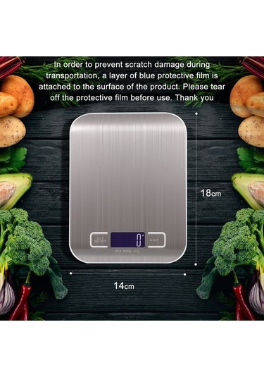 Besthome1 Anasayfa Mutfak Terazisi Gümüş 10kg/1g Hassasiyetli Şarjlı Ve Pil Desteği Abs+paslanmaz Çelik G, Lb, Oz, Ml, Kg Birim Gümüş