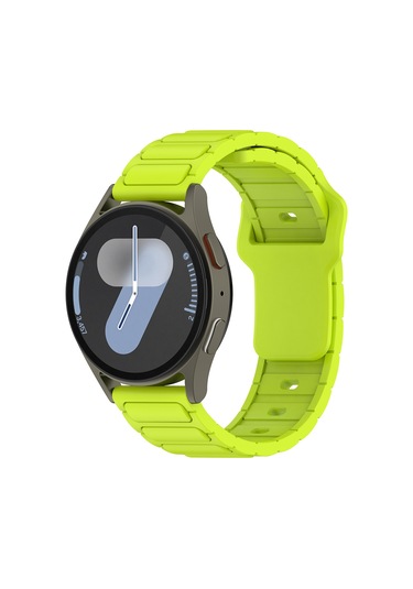 Kilifone - Huawei Honor Magic 2 46mm 22mm Uyumlu - Kordon Silikon Kordon Strap Kayış - Krd-132 - Siyah - T36071