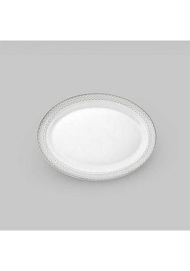 Nehir Camelia Platin Yaldızlı 28 Parça Porselen Yemek Takımı