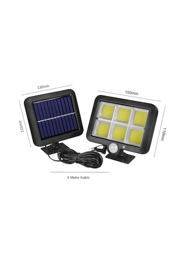 Forlife 60 Watt Güneş Enerjili Solar Sokak Projektör Lambası (537292241)