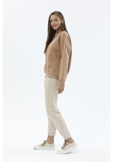 First Company Kadın Sweatshirt 2424bs130836 Kahve