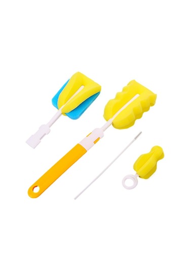 7 Adet/takım Şişe Sünger Temizleme Fırçası Araçları Saman Fırçası