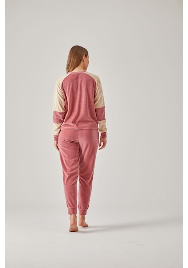 Pamuk 24123 Parçalı Kadife Kadın Pijama Takımı 001
