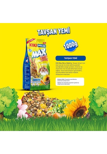 Kıkı Excellent Max Menu Tavşan Yemi 1 KG