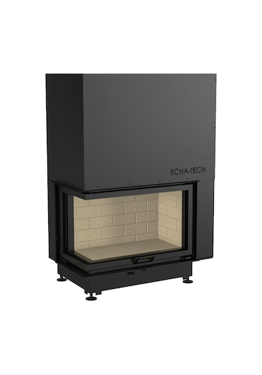 Echa Tech Asansörlü Çelik Köşe Şömine Haznesi Sol Açık 90