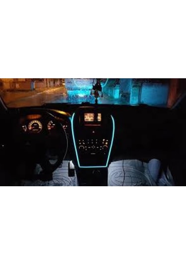 Araç Içi Torpido Neon Ip Led 2 Metre Buz Mavisi Sarı Beyaz Krmızı