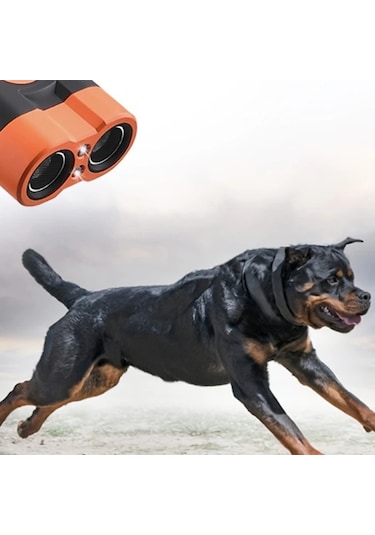 Willowhaven 1 Adet Led Fenerli Çift Çekirdek Yüksek Güçlü Ultrasonik Köpek Kovucu Usb Şarj Edilebilir Taşınabilir Evcil Hayvan Eğitim Aleti Dış Mekan Kullanımı İçin