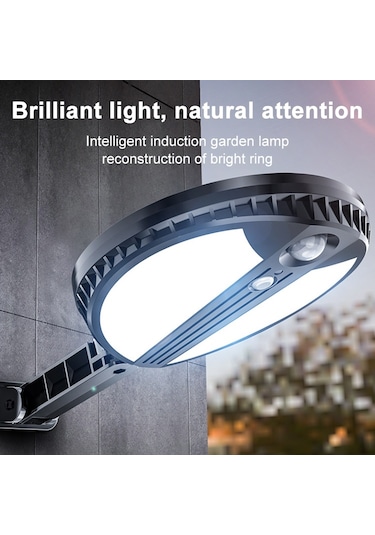 Sones 70 Led 450lm Ip65 Su Geçirmez Yuvarlak Güneş Enerjili Bahçe Lambası Gövdesi İndüksiyon Işık Sokak Lambası