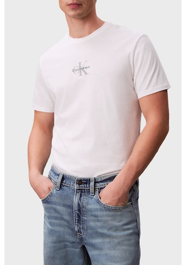 Calvin Klein Erkek T Shirt Lv04rb866g Yaf Beyaz Beyaz Calvin Klein Erkek T Shirt Lv04rb866g Yaf Beyaz Beyaz