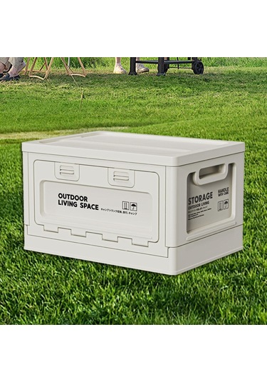 Suntek Katlanabilir Depolama Kutusu 27l Konteyner Kamp Beyaz