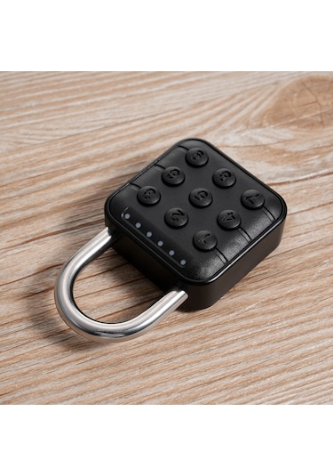 Jokmae Ip67 Su Geçirmez Biyometrik Kilit - Parmak İzi + Bluetooth Açma, 6 Rakamlı Kod, 10 Kullanıcı, Siyah Sy13+ Pil Dahil