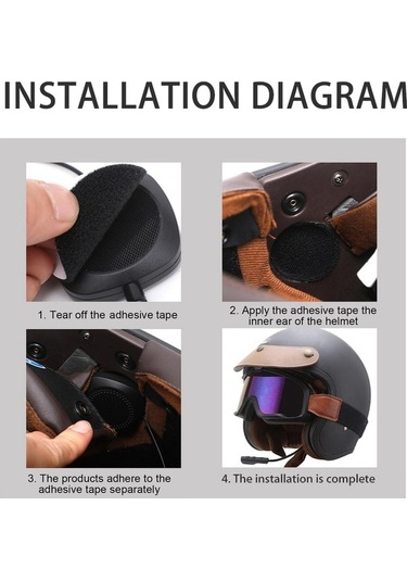 Supermarket1 Eller Serbest Bt 5.0 Kask Kulaklığı Gürültü Azaltıcı Motosiklet Kask