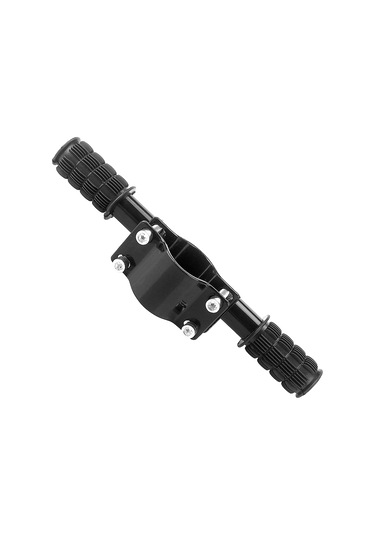 Symbee Çocuk İçin Çelik Dayanıklı Kaykay Tutamak, Kaymazlı Kapaklı, Kol Koruyucu, 23-25cm Ayarlanabilir, Kol Sağlama Kolu Siyah