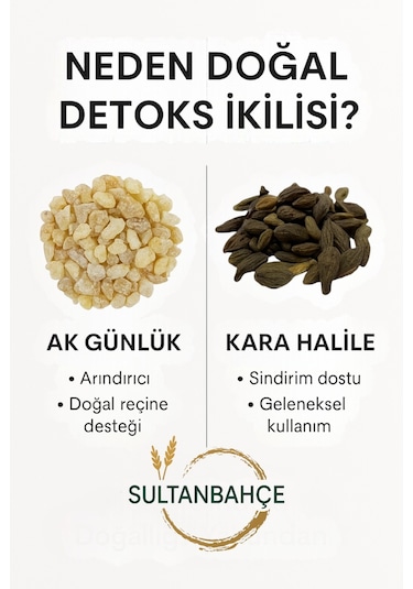 Sultanbahçe Akgünlük- Kara Halile-  Seti - Doğal Bitki Çayı - Bitkisel Arınma Seti