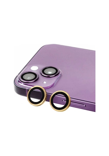 Noktaks - İphone 15 Uyumlu - Kamera Lens Koruyucu Cl-07 - Sarı - T28481 Sarı