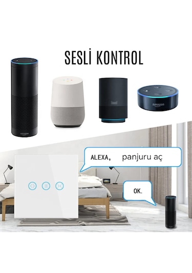 Tuya Destekli Akıllı Panjur Anahtar
