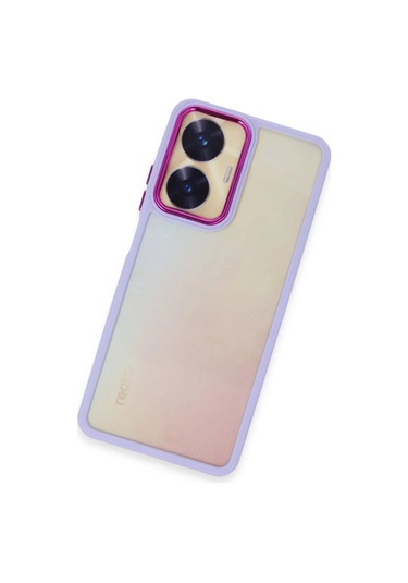 Realme C55 Kılıf Dora Kapak - Lila