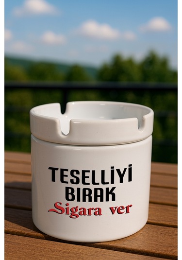 Porselen Baskılı Küllük - Teselli